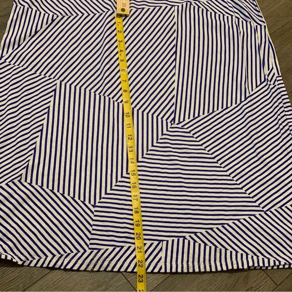 MOTHERHOOD Stripped Tank Dress Women’s Medium Tall Blue white Maternity. - Picture 9 of 12